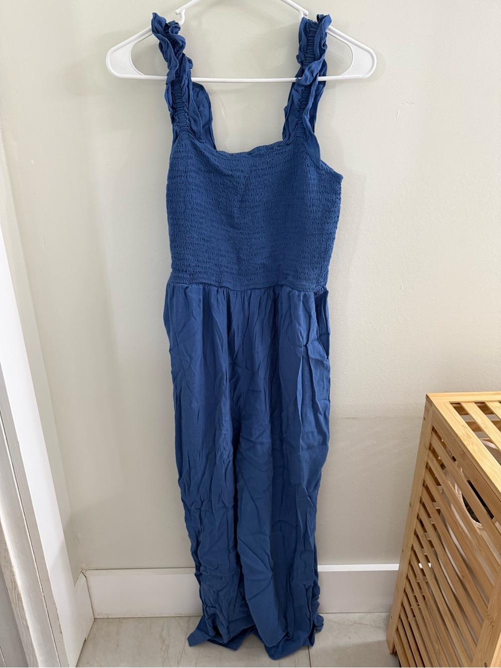 LOFT blue jumpsuit